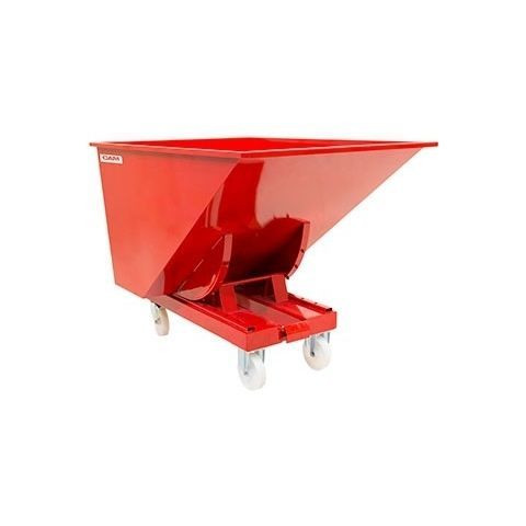 Benna per rifiuti in acciaio inossidabile - KPC - CAM attachments - per scarti industriali / aperto / con ruote