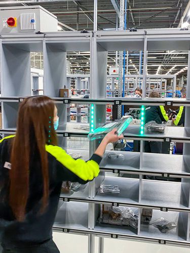 Macchina per preparazione ordine multipli - Pcdata Logistics Automation - Put-To-Light (PTL) / pick-by-scan / per il settore intralogistico