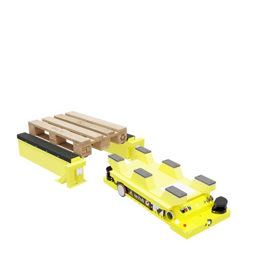 Robot mobile autonomo (AMR) per movimentazione di pallet - iw.hub - idealworks - elettrico / collaborativo