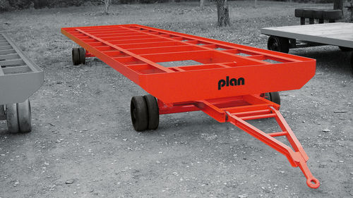 Rimorchio per attrezzatura industriale - type 10 - PLAN - Industriefahrzeug GmbH & Co. KG - a 2 assi / trainato / per carichi eccezionali