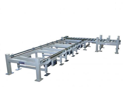 Sistema di scarico con trasportatore a catena - KRAUS Betriebsausstattung und Fördertechnik GmbH - per trasportatore a rulli