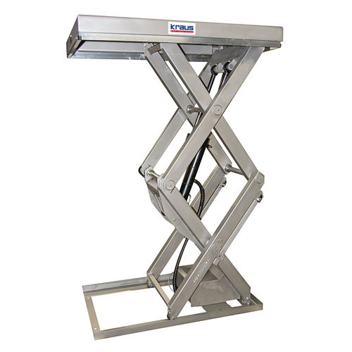 Tavola elevatrice a forbice singola - TLD 1000SS stainless steel - KRAUS Betriebsausstattung und Fördertechnik GmbH - elettroidraulica / stazionaria