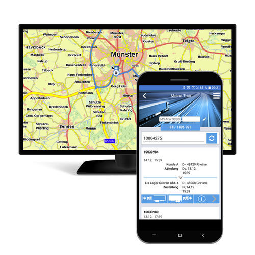 Applicazione mobile di workflow - AppSped  - LIS Logistische Informationssysteme AG - di programmazione dei compiti / di ottimizzazione logistica / didattica