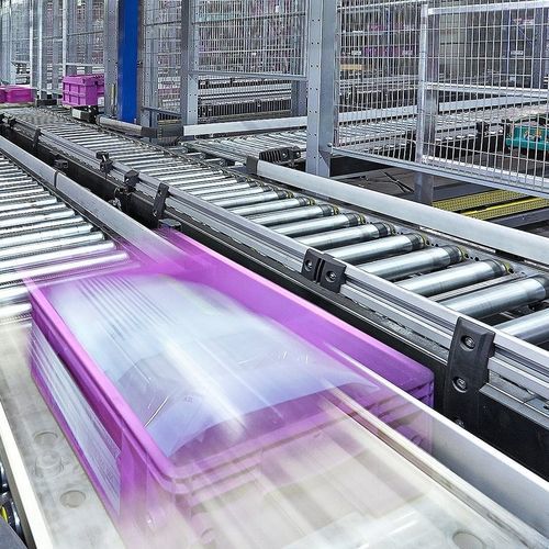 Trasportatore a rulli - Körber Supply Chain GmbH - a catena / a piastre / da trasporto
