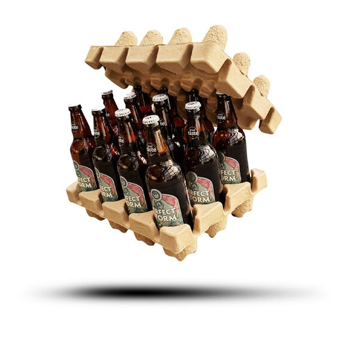 Imballaggio di separazione in cellulosa stampata - Pulp-Tec GmbH & Co KG - per l'industria alimentare e delle bevande / biodegradabile / riciclabile