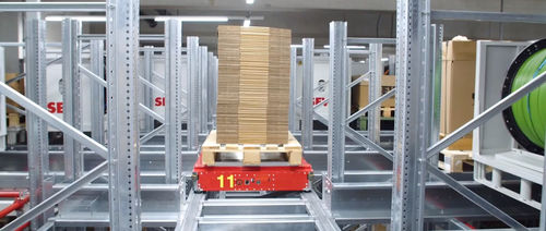 Sistema di stoccaggio con navetta - Omnipallet® - GEBHARDT Intralogistics Group