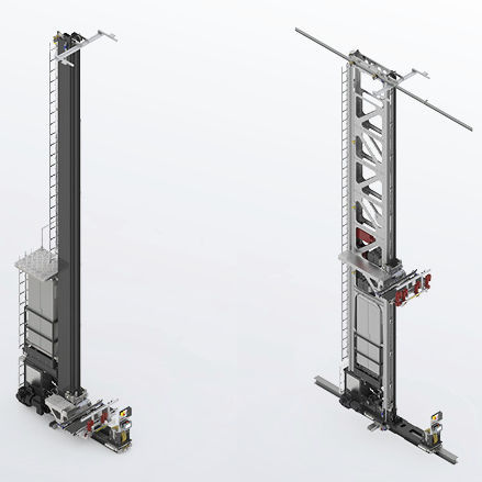 Trasloelevatore per magazzino - Cheetah® neo - GEBHARDT Intralogistics Group - per sistema di contenitori