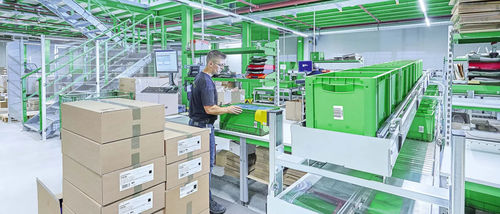 Trasportatore a rulli - TYPE 330 series - GEBHARDT Intralogistics Group - dritto / da trasporto / modulare