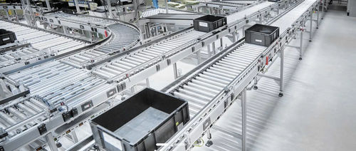 Trasportatore a rulli - TYPE 310 series - GEBHARDT Intralogistics Group - dritto / da trasporto / con motore elettrico