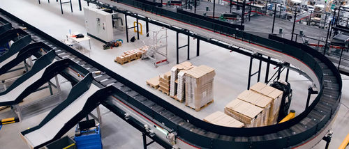 Sistema di smistamento a nastro trasversale - SpeedSorter® loop - GEBHARDT Intralogistics Group - automatico / per linea di produzione / continuo