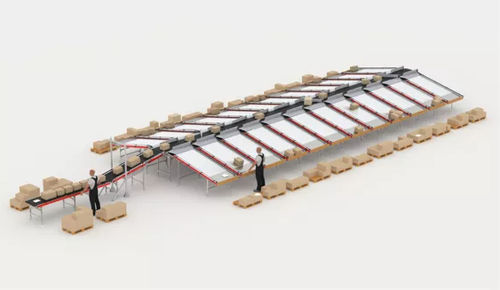 Sistema di smistamento automatico - ArmSorter - GEBHARDT Intralogistics Group - per cartone
