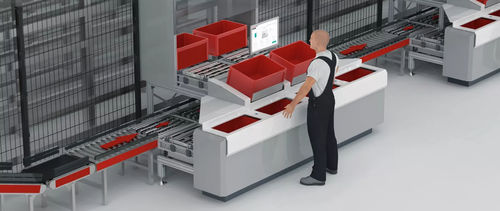 Macchina per preparazione ordine in linea - GEBHARDT Intralogistics Group - automatica