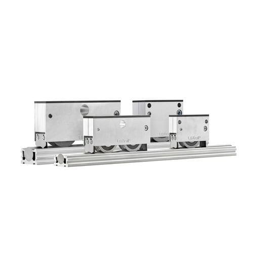 Sistema di guida a rotelle - LOXrail®  - LOSYCO GmbH - 25 mm / 40 mm / per carichi pesanti