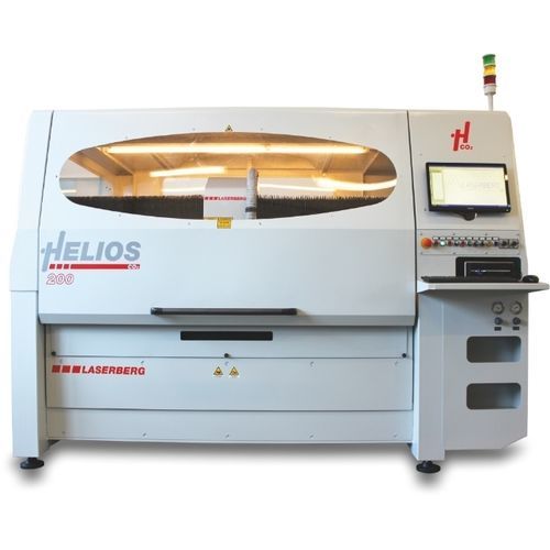 Plotter da taglio laser - HELIOS CO2 - LASERBERG TECH SRL - per materiale tessile / per materie plastiche / per legno