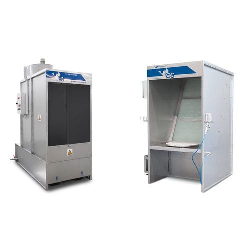 Cabina di verniciatura chiusa - VA / CS - D.B.M. TECNOLOGIE SRL - per pezzi di ricambio / ATEX
