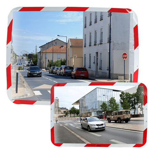 Specchio convesso - 65 series - Vialux - rettangolare / di traffico / indistruttibile