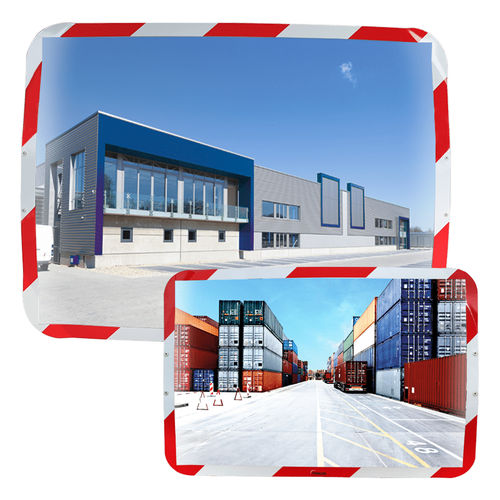Specchio di sicurezza - 65 series - Vialux - convesso / rettangolare / indistruttibile