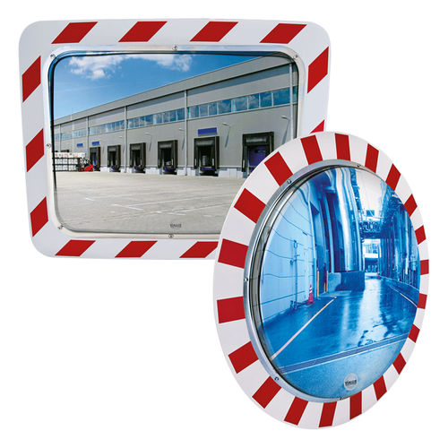Specchio convesso - 854 - Vialux - rotondo / rettangolare / in acciaio inossidabile