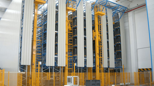 Trasloelevatore automatico - UTECO CONTEC SRL - per sistema di contenitori / per magazzino