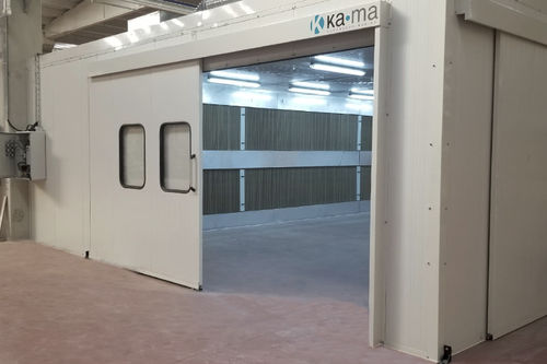 Cabina di verniciatura chiusa - Karabudak Mühendislik Makine İmalat Sanayi Ltd. Şti - per pezzi di ricambio / per l'industria del legno / con filtro secco