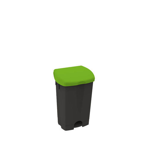 Contenitore per rifiuti in polipropilene - BLACK IS GREEN™ - ICA - con coperchio / a pedale
