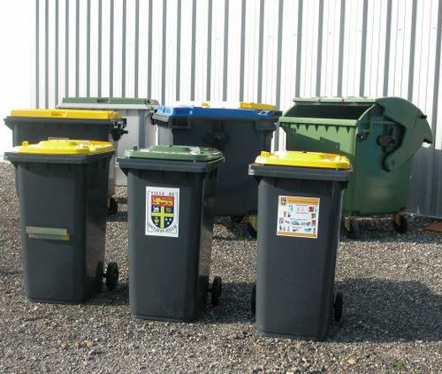 Contenitore per rifiuti in polietilene - QUADRIA - in HDPE / interrato / per rifiuti domestici