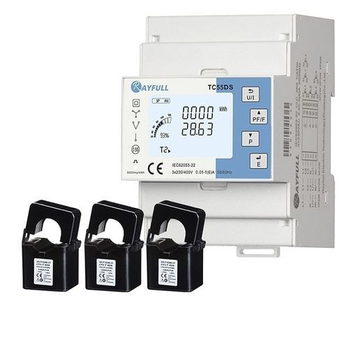Contatore di energia elettrica trifase - TC55DS - Rayfull Electric Technology(Zhejiang)Co., Ltd. - su guida DIN / Modbus RTU / con bobina di Rogowski