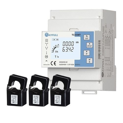Contatore di energia elettrica trifase - TC55MT - Rayfull Electric Technology(Zhejiang)Co., Ltd. - su guida DIN / Modbus RTU / con bobina di Rogowski