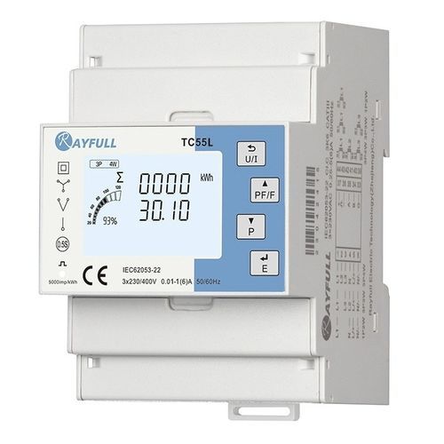 Contatore di energia elettrica multifunzione - TC55L - Rayfull Electric Technology(Zhejiang)Co., Ltd. - trifase / su guida DIN / RS-485
