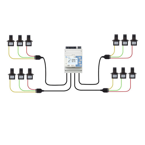 Contatore di energia elettrica trifase - TC55M-RJ-4 NON-MID - Rayfull Electric Technology(Zhejiang)Co., Ltd. - Modbus / con display LCD / multicircuito