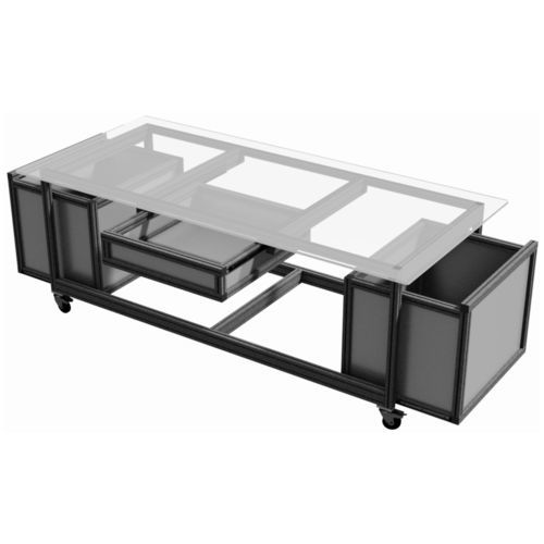 Tavolo di lavoro da laboratorio - 521201 - trimat srl - con cassetti