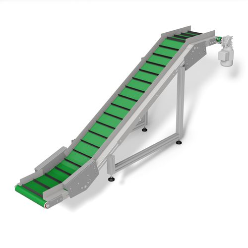 Trasportatore a nastro - 531023 - trimat srl - a inclinazione regolabile / di carico / di alimentazione