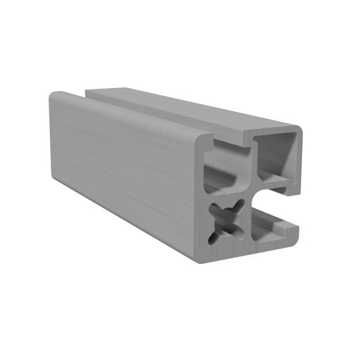 Profilo in alluminio anodizzato - B0600 - trimat srl - con scanalature / quadrato / ad uso industriale