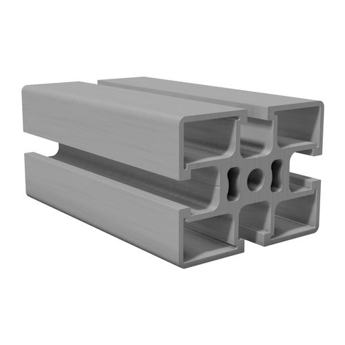 Profilo in alluminio anodizzato - B1160 - trimat srl - con scanalature / rettangolare / ad uso industriale