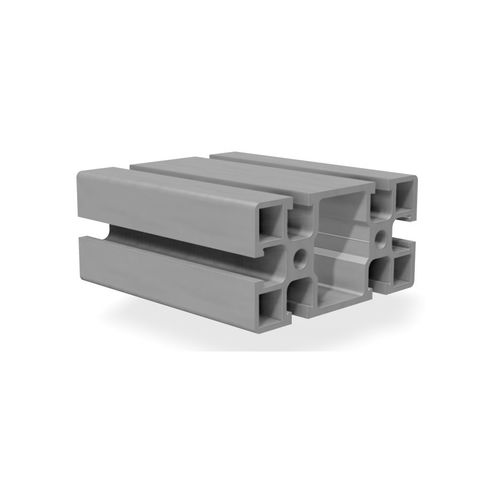 Profilo in alluminio anodizzato - B1300 - trimat srl - con scanalature / rettangolare / ad uso industriale