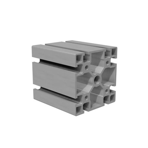 Profilo in alluminio anodizzato - B1600 - trimat srl - con scanalature / quadrato / ad uso industriale