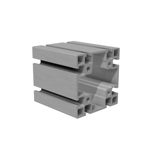 Profilo in alluminio anodizzato - B1650 - trimat srl - con scanalature / quadrato / ad uso industriale