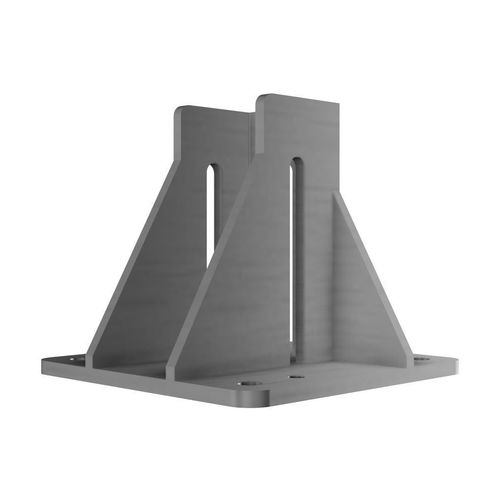 Flangia di base in acciaio galvanizzato - J3101 - trimat srl - per assemblaggio di profilati