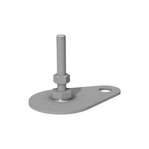 Piede di macchina - J4000 - trimat srl - in acciaio galvanizzato / snodabile / filettato