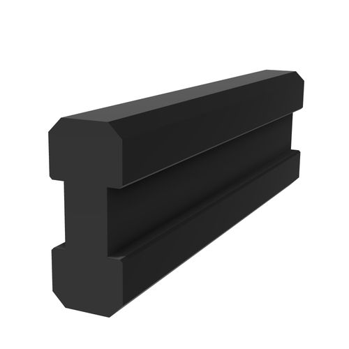 Profilo in polietilene a bassa densità PEBD - M4835 - trimat srl - con scanalature / per porta scorrevole / per protezione macchina