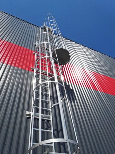 Uscita per scala con gabbia di protezione - FORTAL