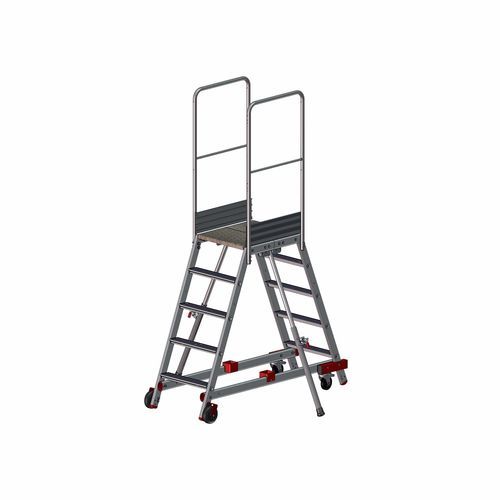 Scaletta in alluminio - F0502 series - FORTAL - 10 gradini