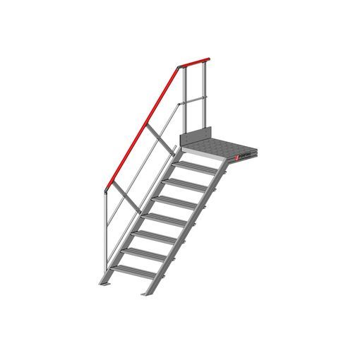 Scala dritta - F81245 series - FORTAL - in alluminio / con piattaforma