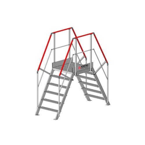 Scala da esterno - F81360 - FORTAL - in alluminio / con piattaforma