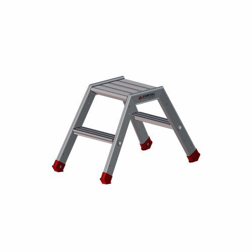 Scaletta in alluminio - F05025000 series - FORTAL - 4 gradini / 2 gradini