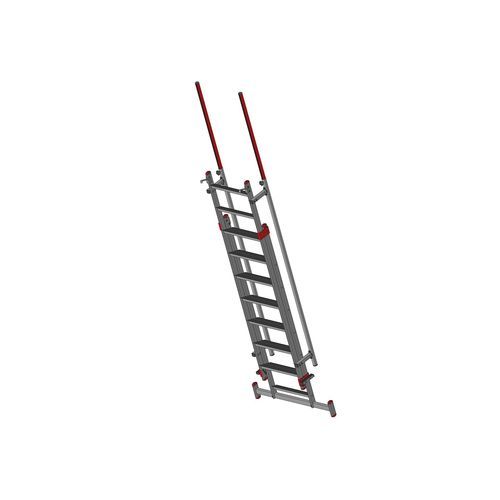 Scala da appoggio in alluminio - F090169 series - FORTAL - telescopica