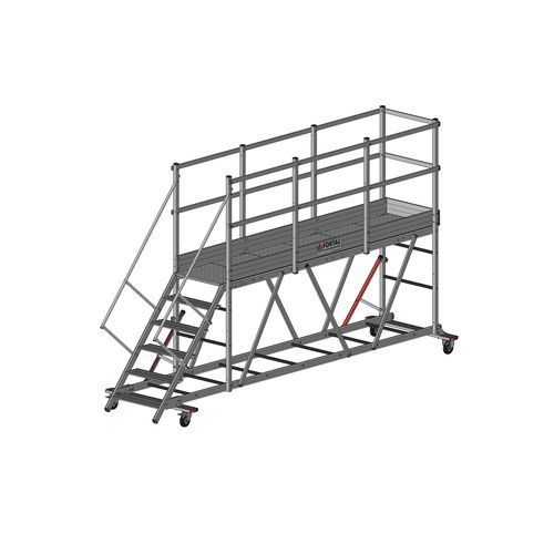 Piattaforma da lavoro - F809000 series - FORTAL - mobile / per rifiuti