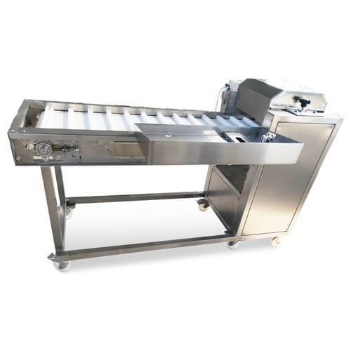 Affettatrice per pesce - Bokang Machinery - automatica / in acciaio inossidabile / da terra