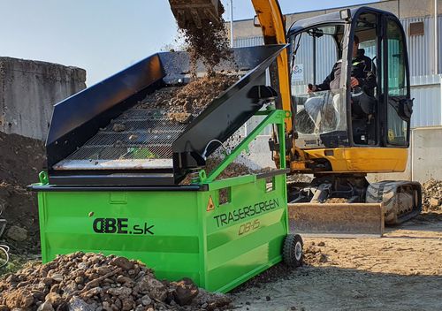 Vaglio per cantiere di costruzione - DB-15 - dbe.sk - mobile / a vibrazione / per prodotti sfusi