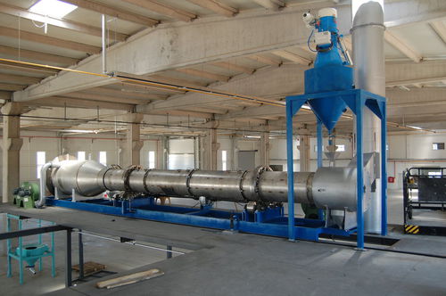 Essiccatore rotativo - Genema makine - ad aria calda / di grande capacità